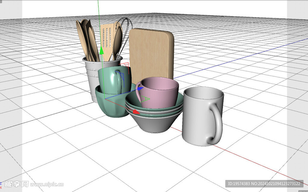 C4D模型 厨房工具
