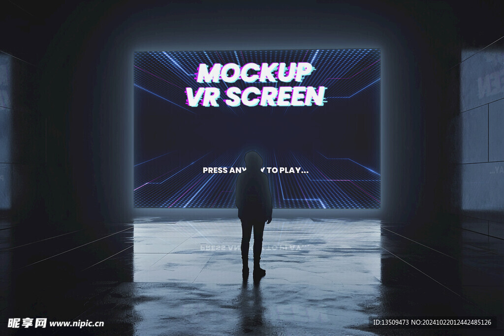 大屏幕贴图样机