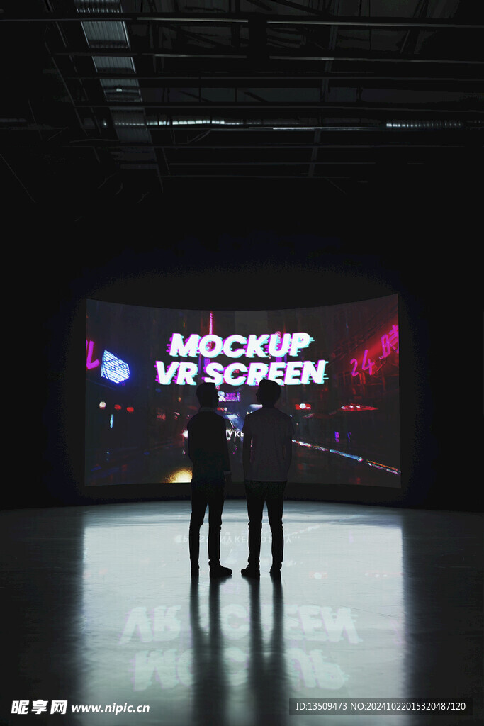 大屏幕贴图样机