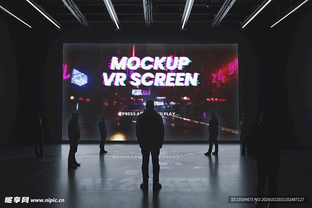 大屏幕贴图样机