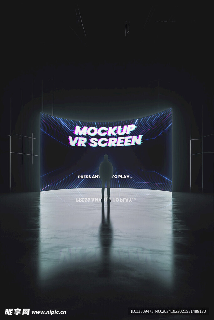 大屏幕贴图样机