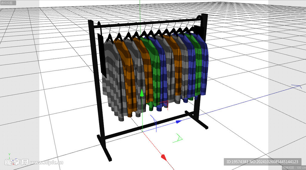 C4D模型 衣架
