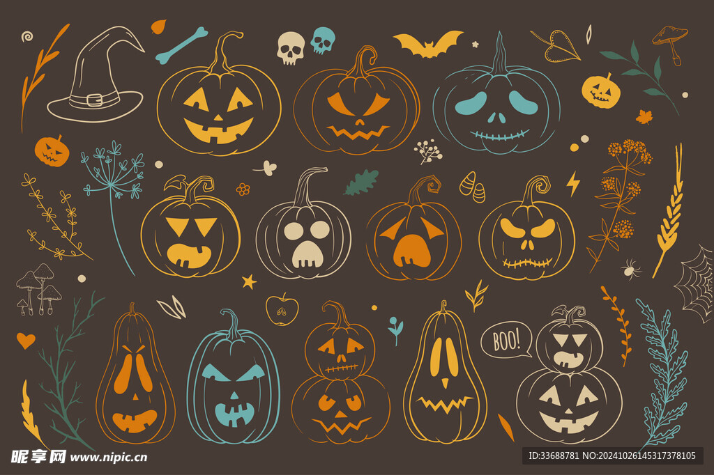 万圣节背景素材