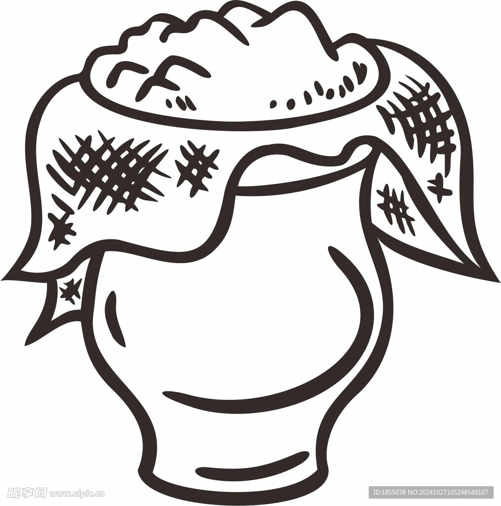 手绘陶瓷罐 瓦罐