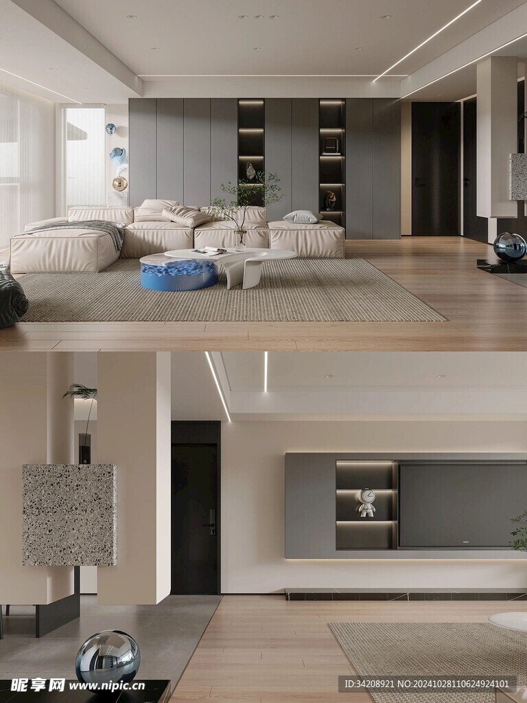 室内设计全屋定制柜子衣柜橱柜吊