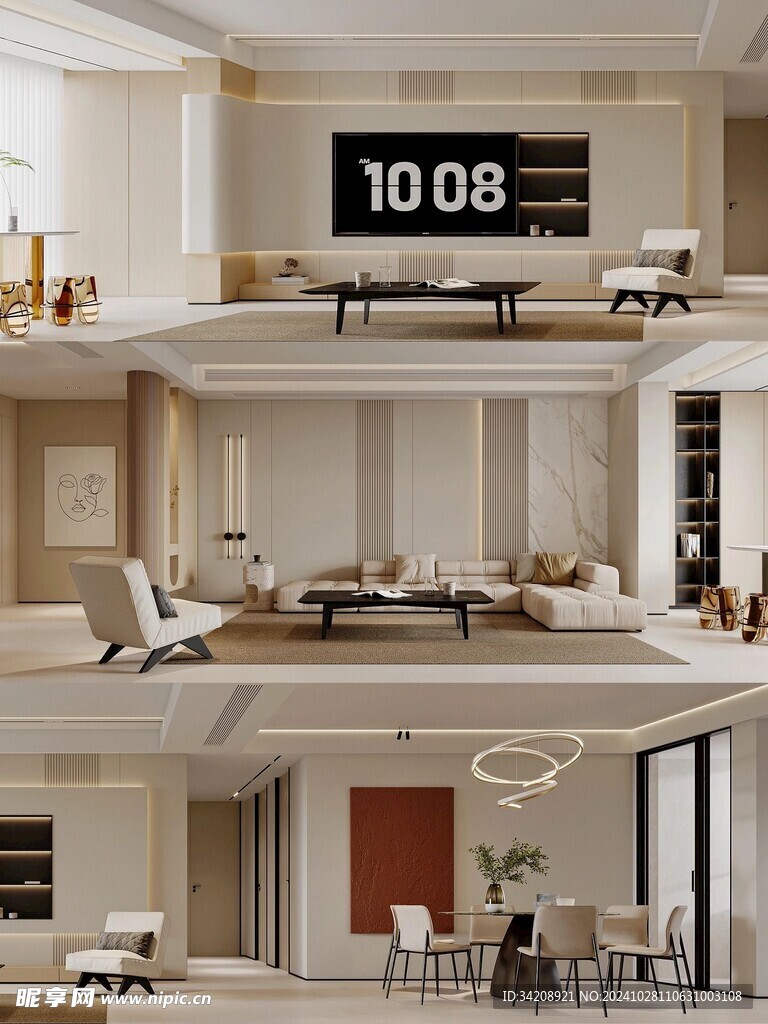 室内设计全屋定制柜子衣柜橱柜吊