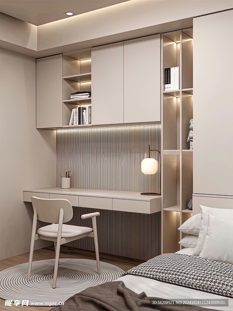 室内设计全屋定制柜子卧室衣柜