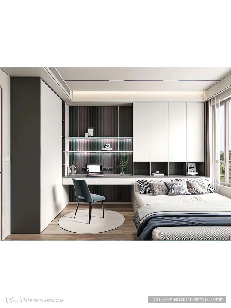 室内设计全屋定制柜子衣柜卧室卧