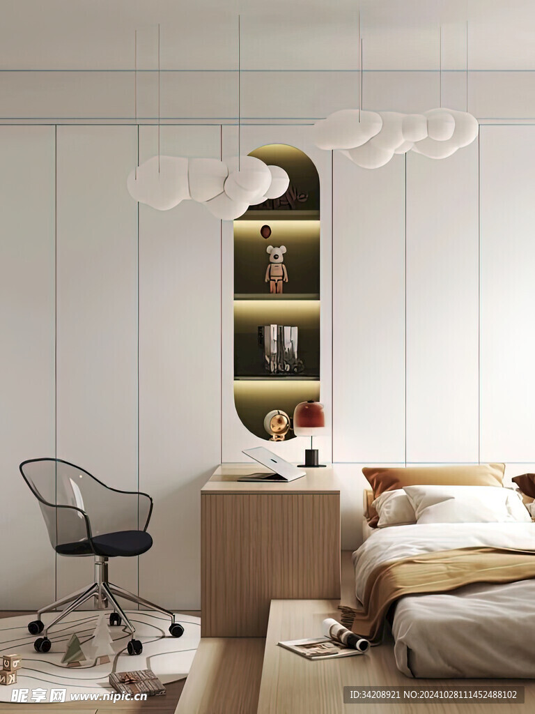 室内设计全屋定制柜子衣柜玄关卧