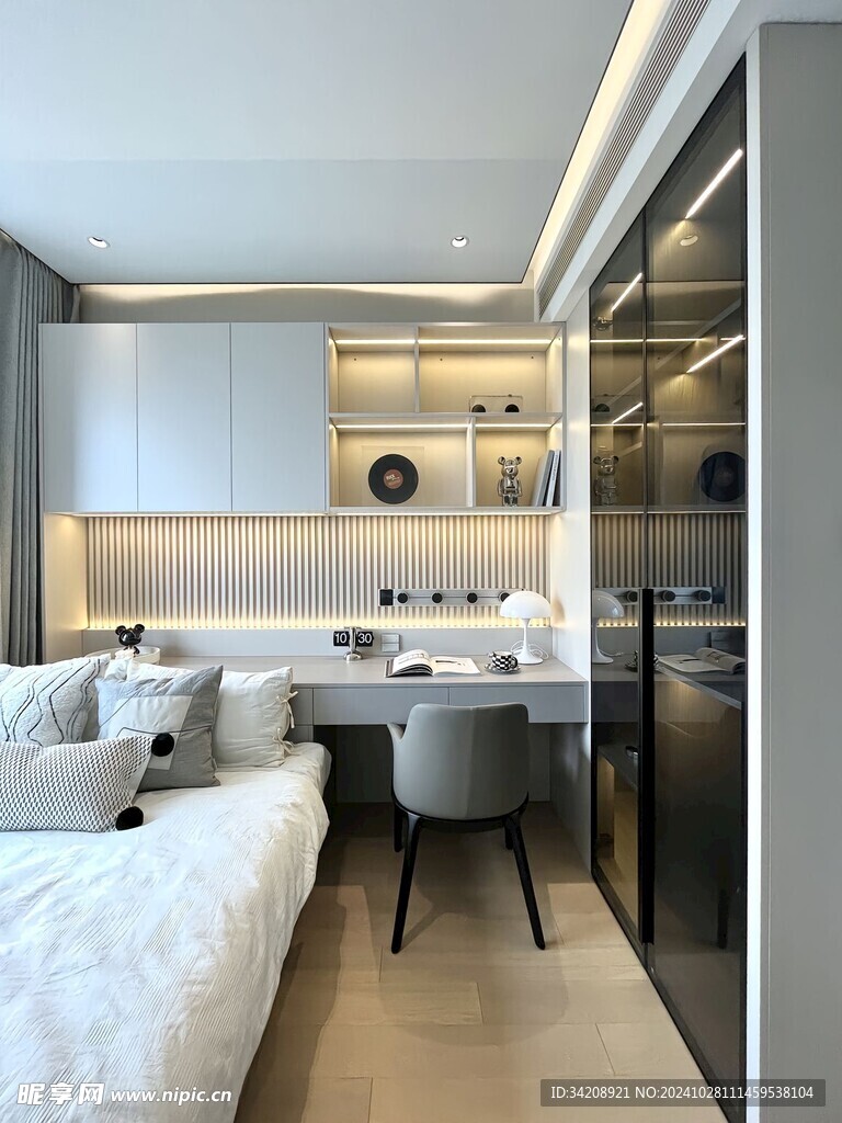 室内设计全屋定制柜子衣柜玄关卧