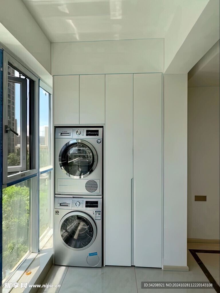 全屋定制柜子衣柜阳台柜洗衣机柜