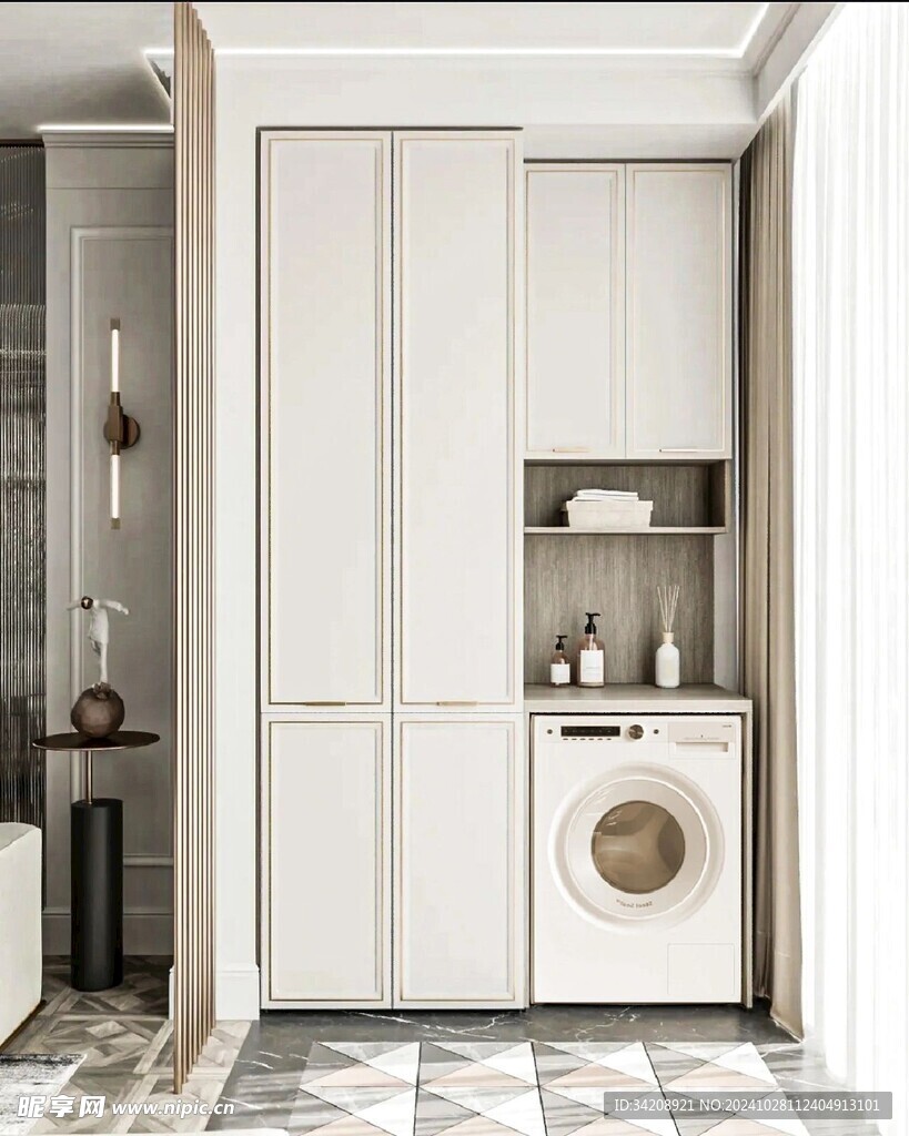 全屋定制柜子衣柜阳台柜洗衣机柜