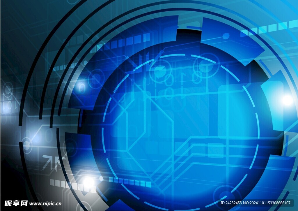 蓝色科技背景