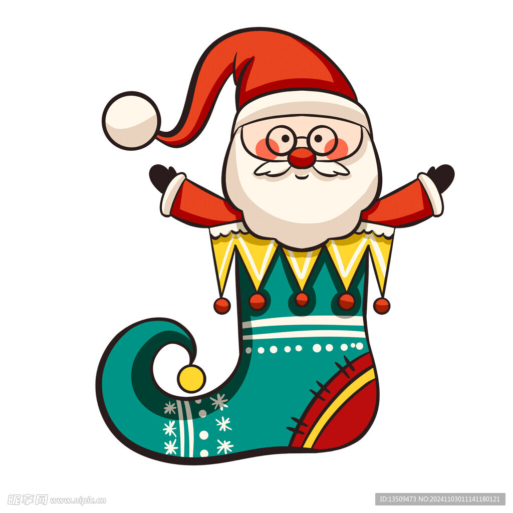 圣诞老人卡通小丑