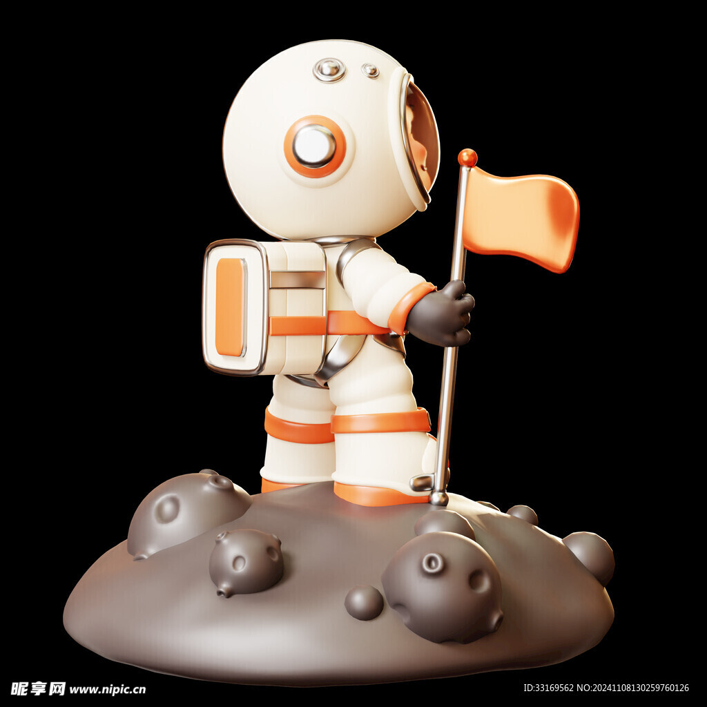 卡通宇航员3D模型