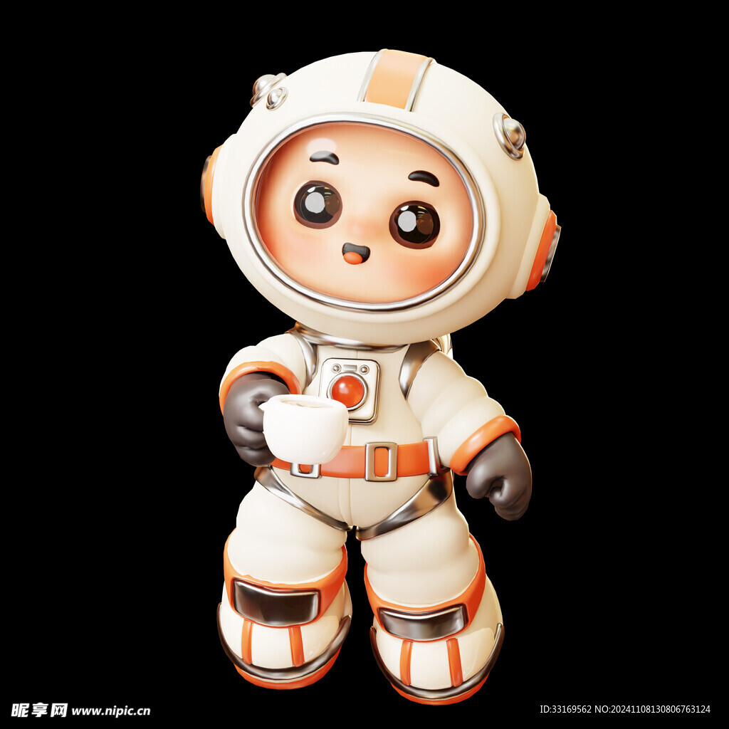 3D卡通宇航员