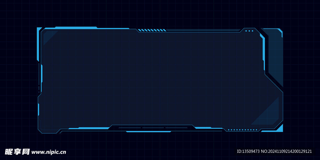 AI矢量科技元素边框
