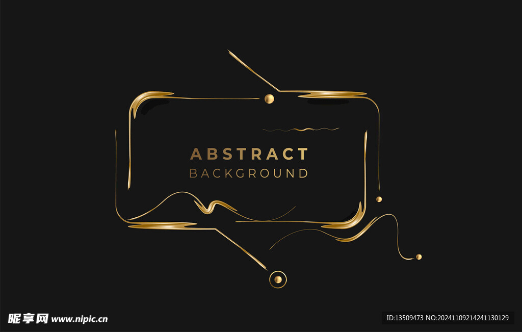 矢量科技元素边框