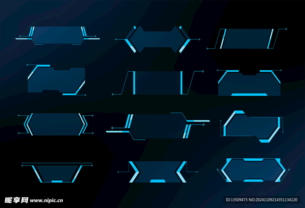 网络科技游戏边框