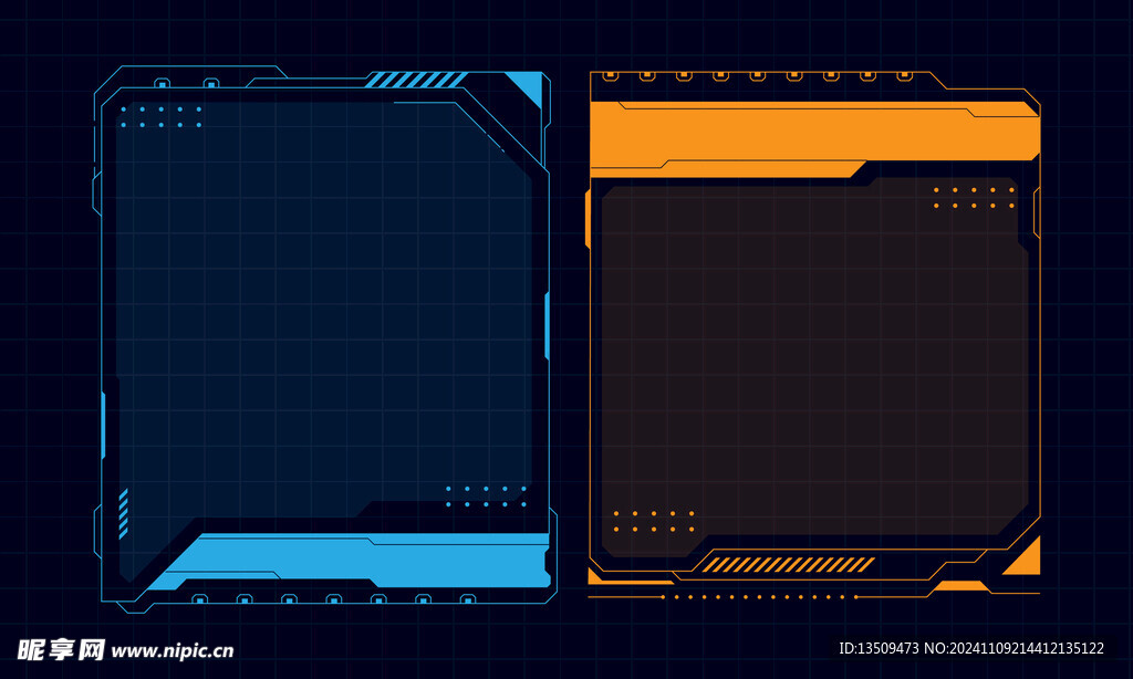 网络科技游戏边框