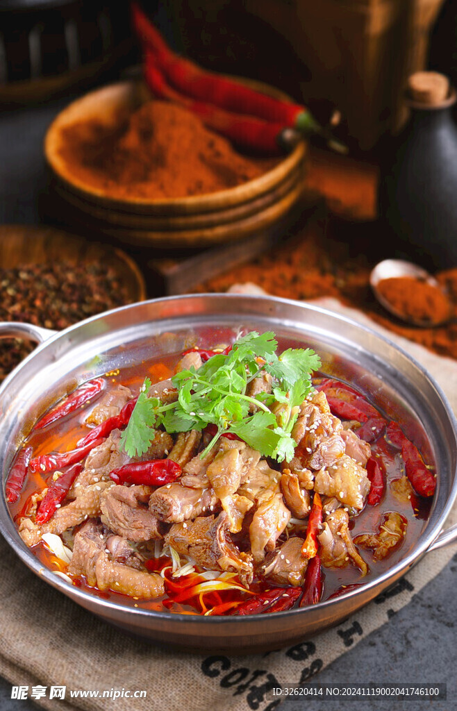 香辣鸡煲