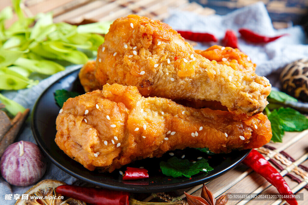油炸鸡腿