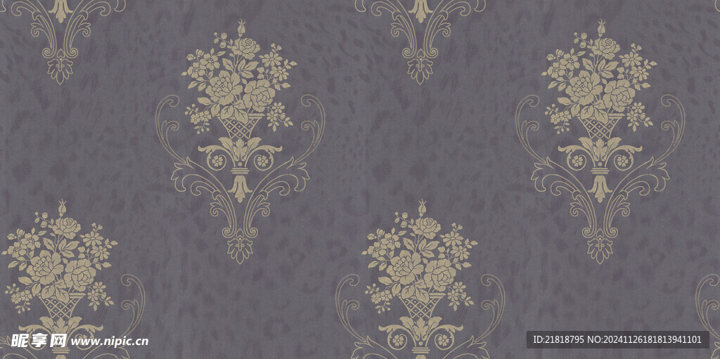 欧式壁纸图案图形