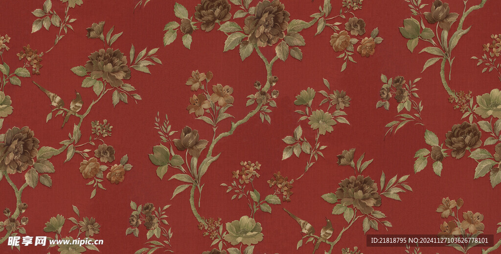 美式田园风格小清新壁纸系列图案