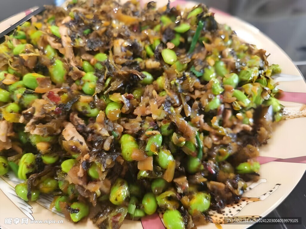 毛豆炒咸菜