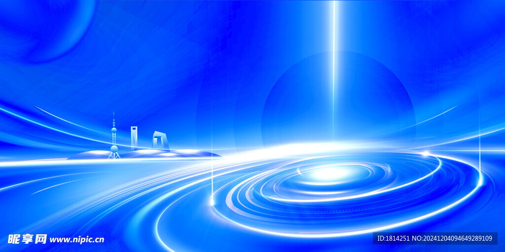 蓝色科技背景