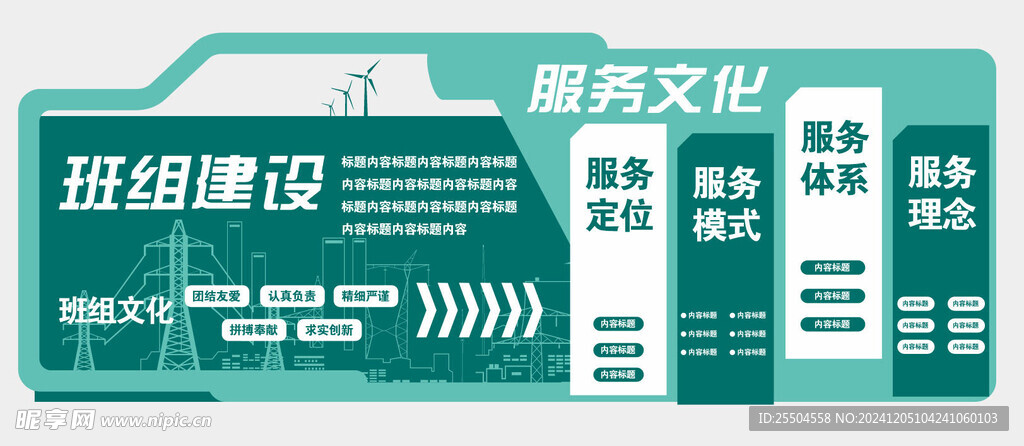 国家电网班组建设文化墙