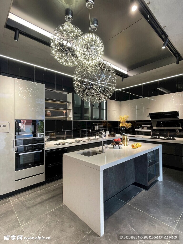 室内设计全屋定制厨房岛台柜