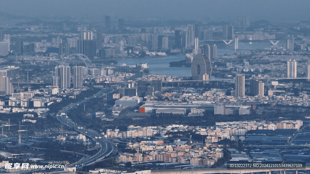 广州 航拍 城市 鸟瞰