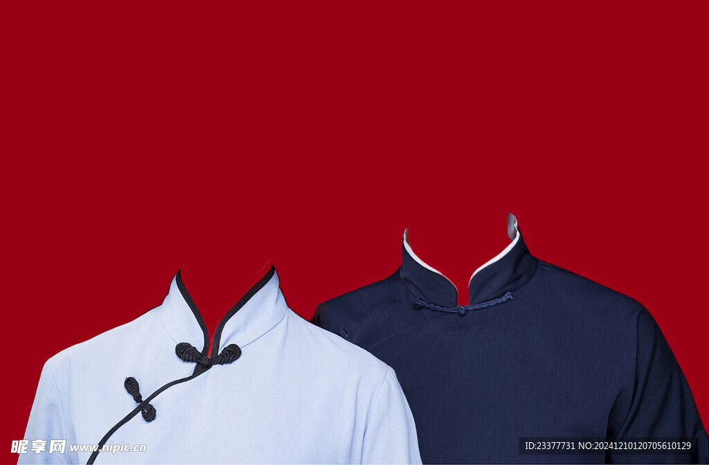 唐装结婚证件照