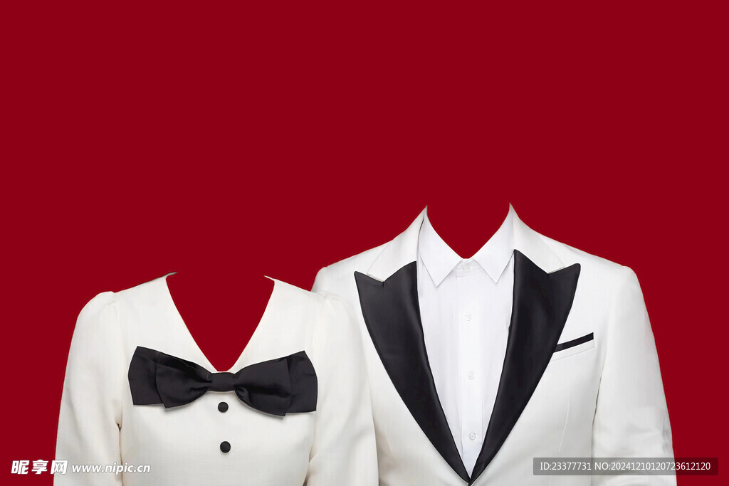 西式结婚证件照