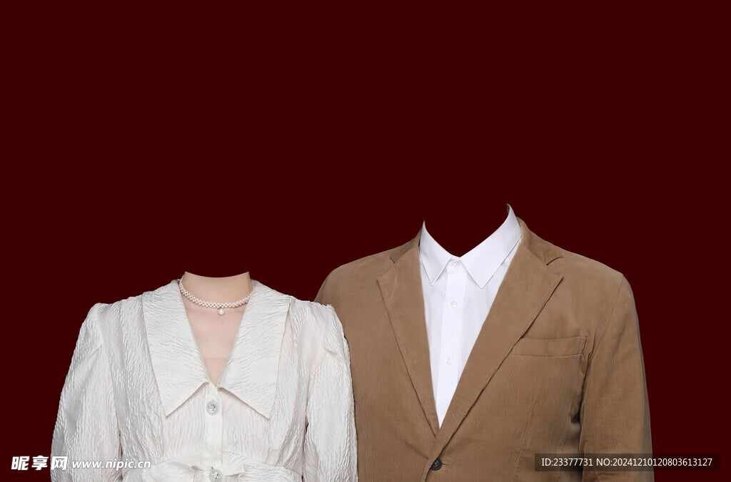 传统结婚证件照