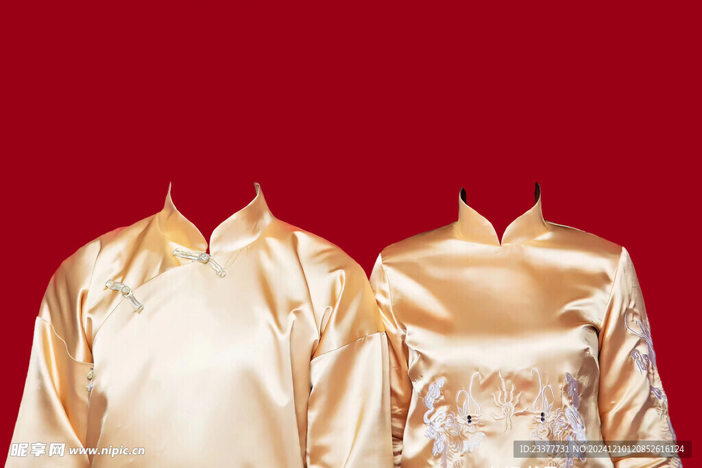 传统结婚证件照