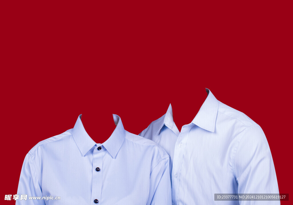 蓝色结婚证件照