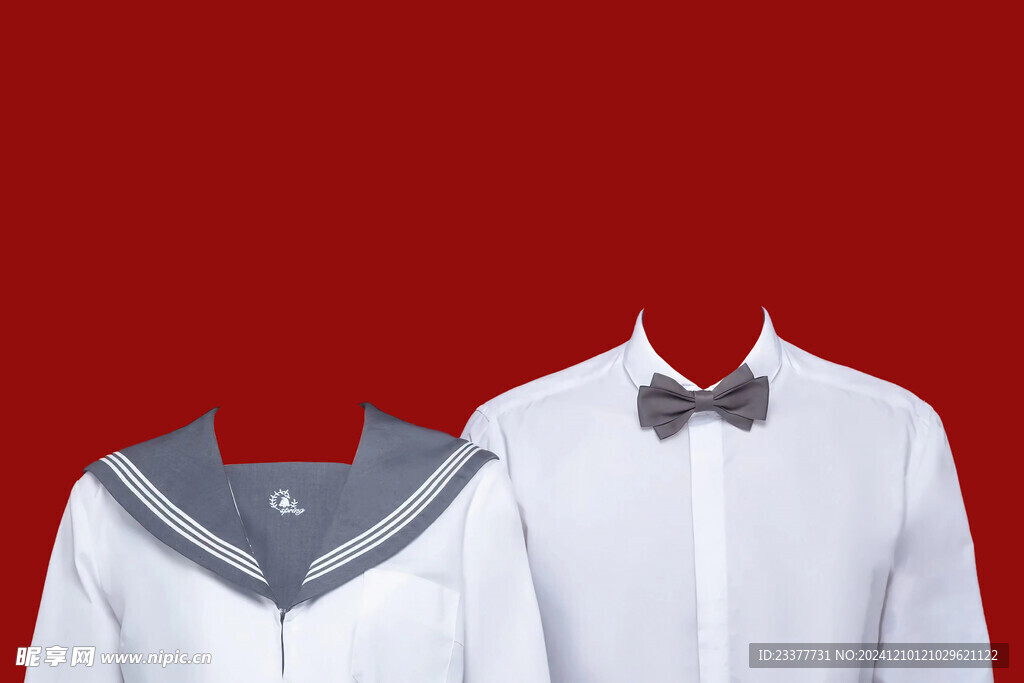 水手服结婚证件照