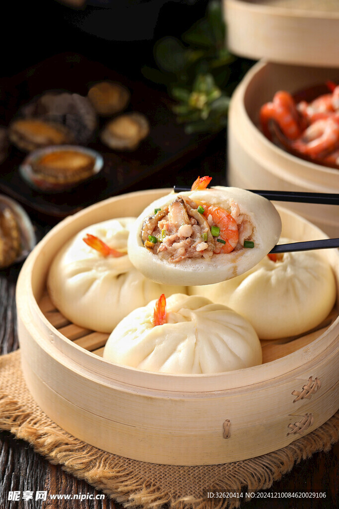 包子 鲜虾包