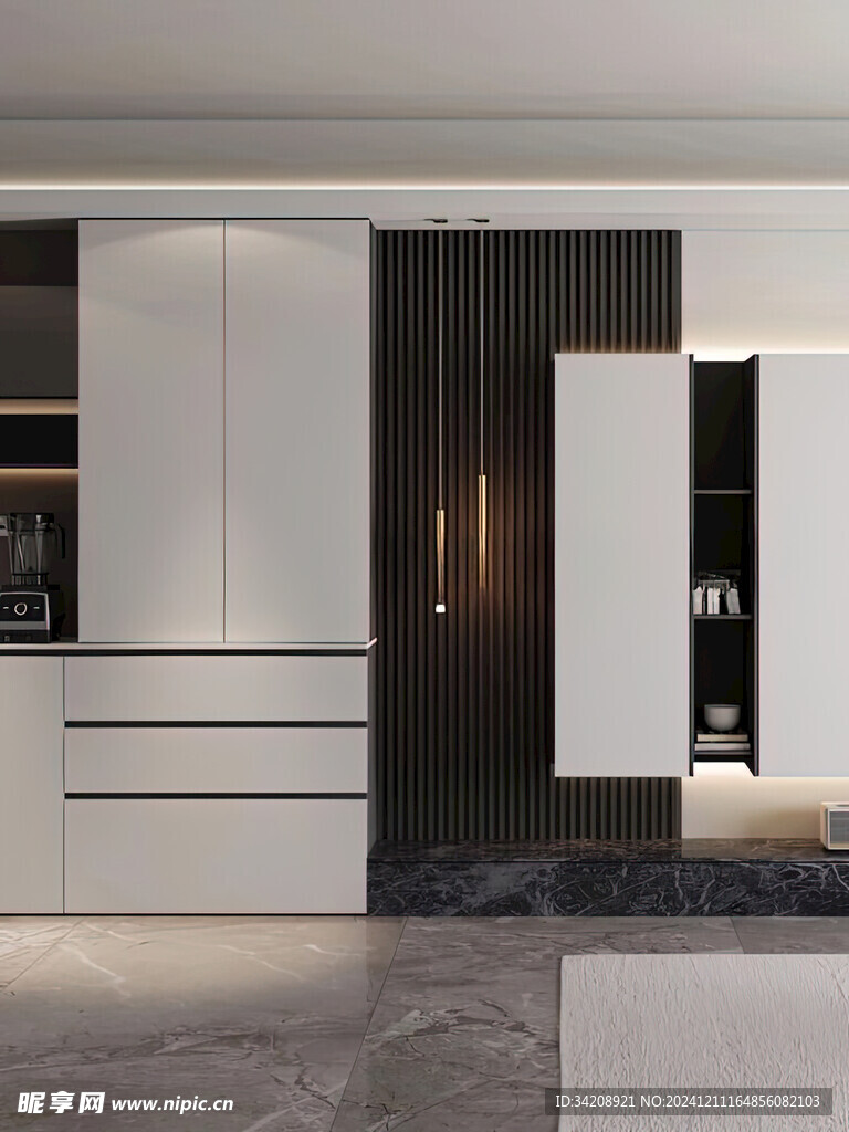 室内设计全屋定制悬挑高级感设计