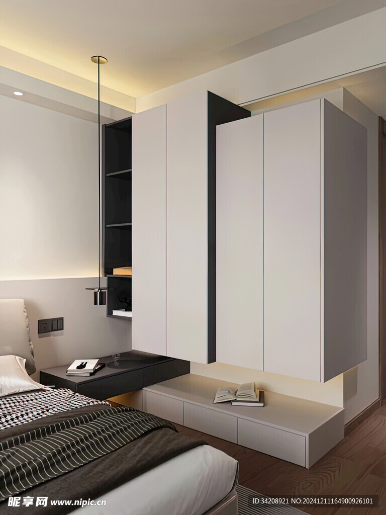 室内设计全屋定制悬挑高级感设计