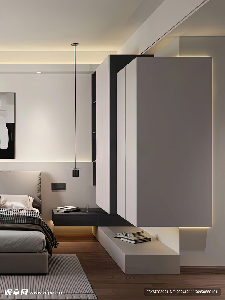 室内设计全屋定制悬挑高级感设计