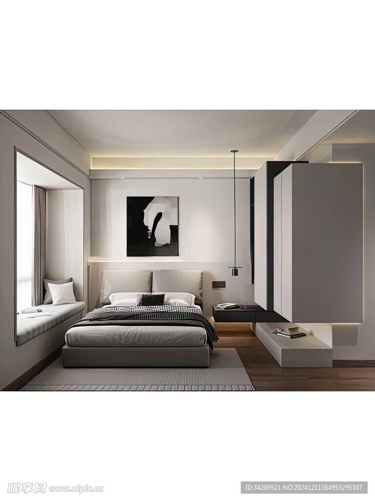 室内设计全屋定制悬挑高级感设计