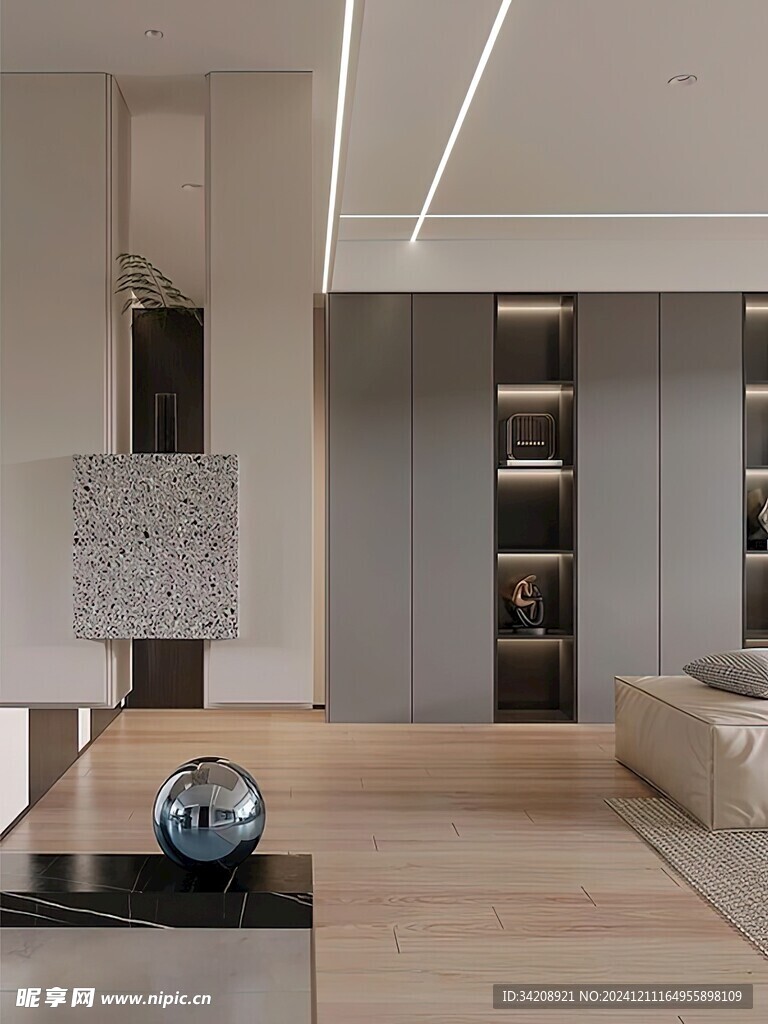 室内设计全屋定制悬挑高级感设计