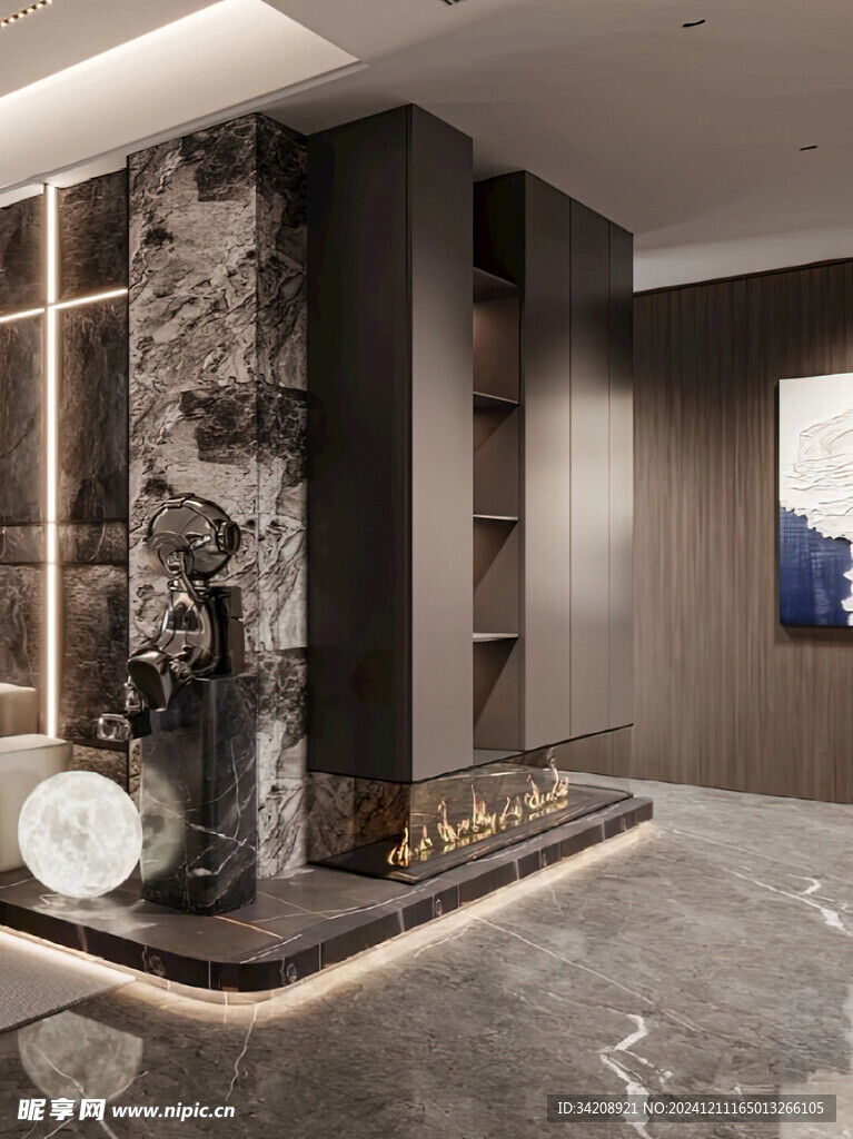 室内设计全屋定制悬挑高级感设计