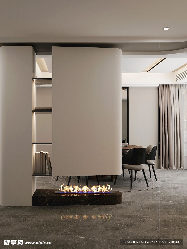 室内设计全屋定制悬挑高级感设计