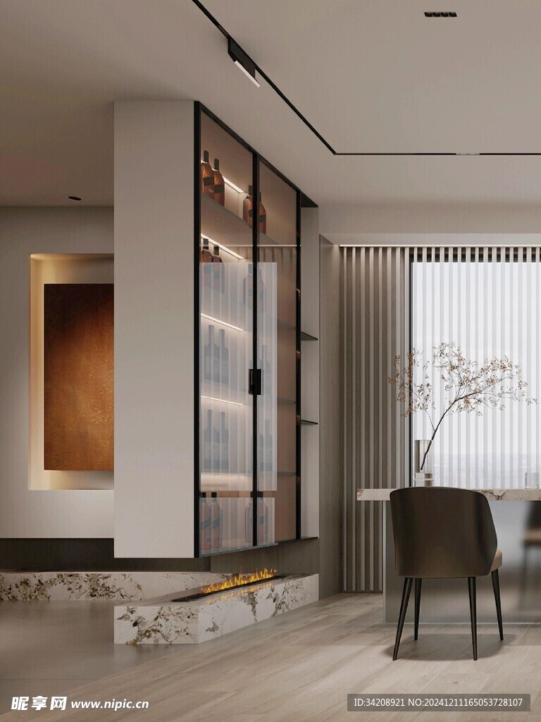 室内设计全屋定制悬挑高级感设计