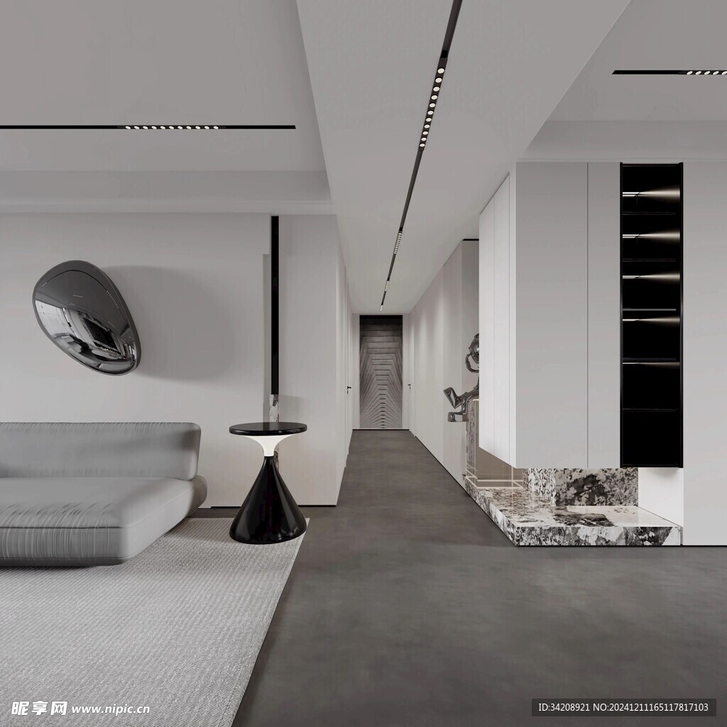 室内设计全屋定制悬挑高级感设计