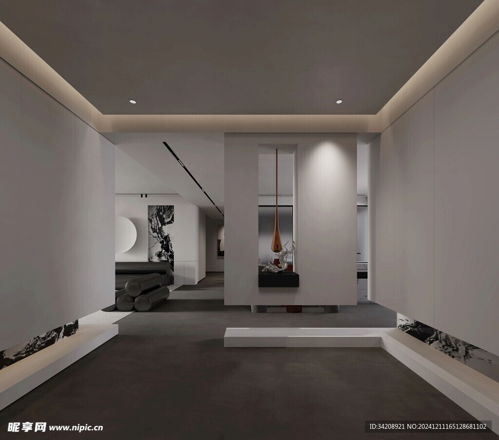 室内设计全屋定制悬挑高级感设计